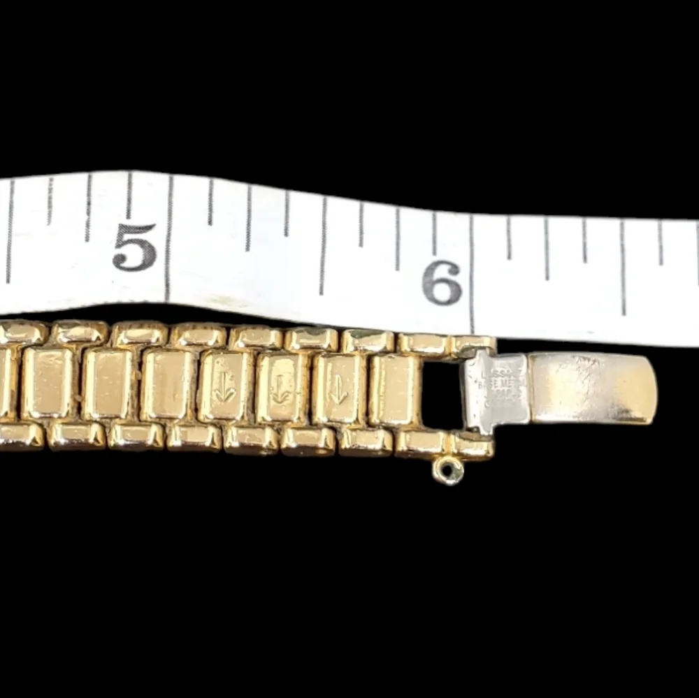 VINTAGE SEIKO LASALLE 18K GOLD PLATED WOMEN'S WATCH WITH SWAROVSKI CRYSTALS